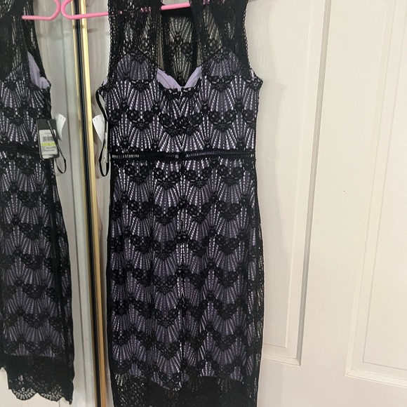GUESS Black Lavender Lace Dress | Size: 4 - Picture 5 of 7